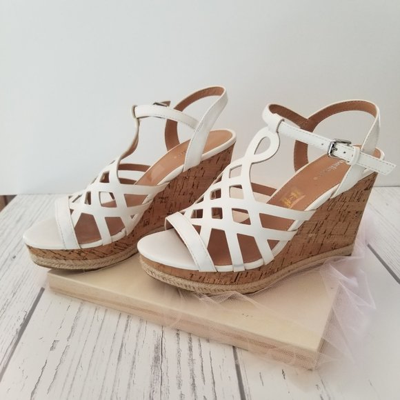 Limelight Shoes - Limelight Sonia Women's Strappy Cork Wedge Sandal 7